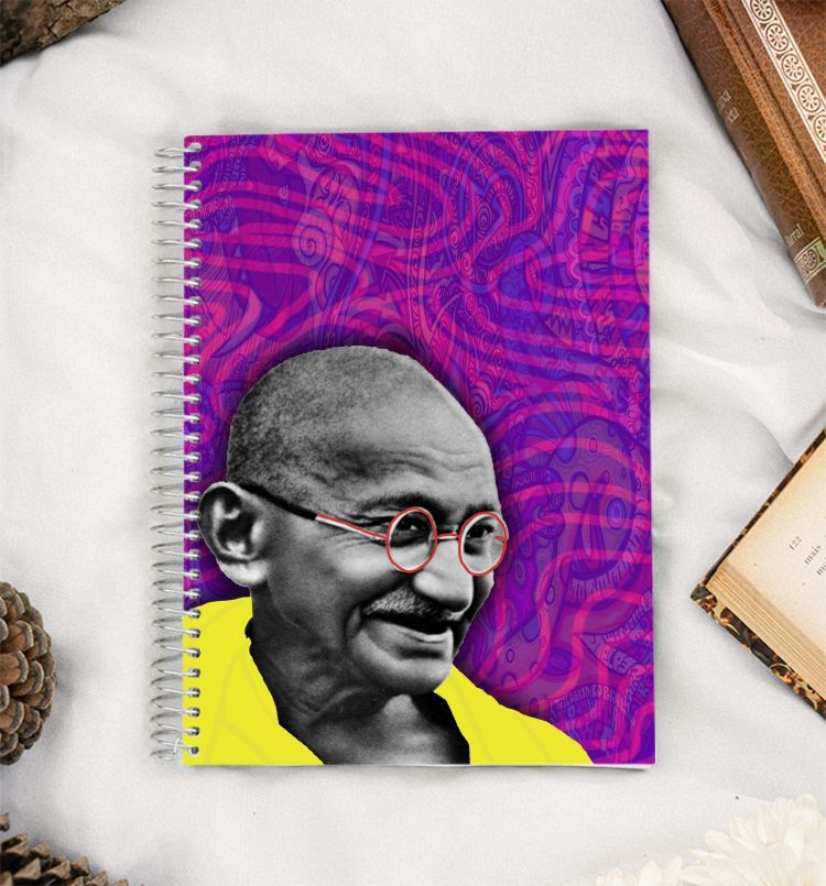 Trippy Gandhi A5 Notebook