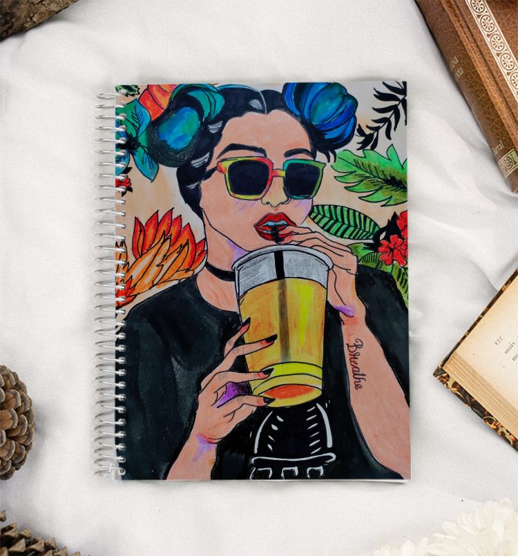 Bohemian art A5 Notebook