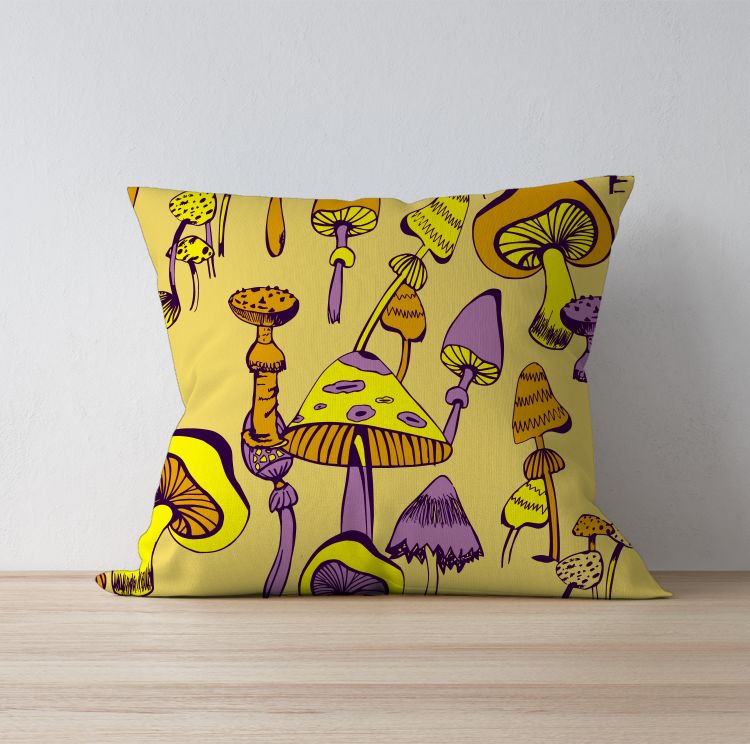 Funny mushroom Cushion Cover