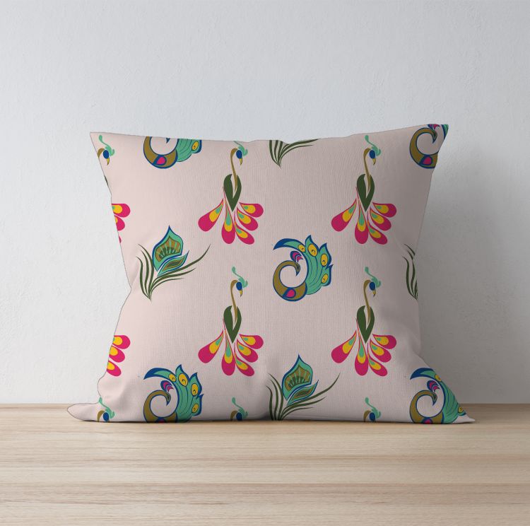 Peacock Cushion Cover