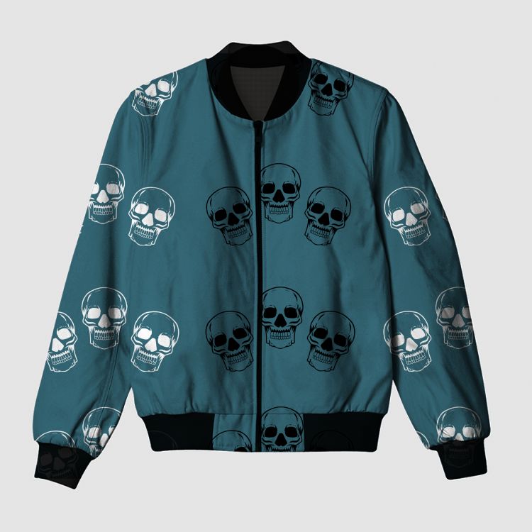 Skull Bubbles Bomber Jacket