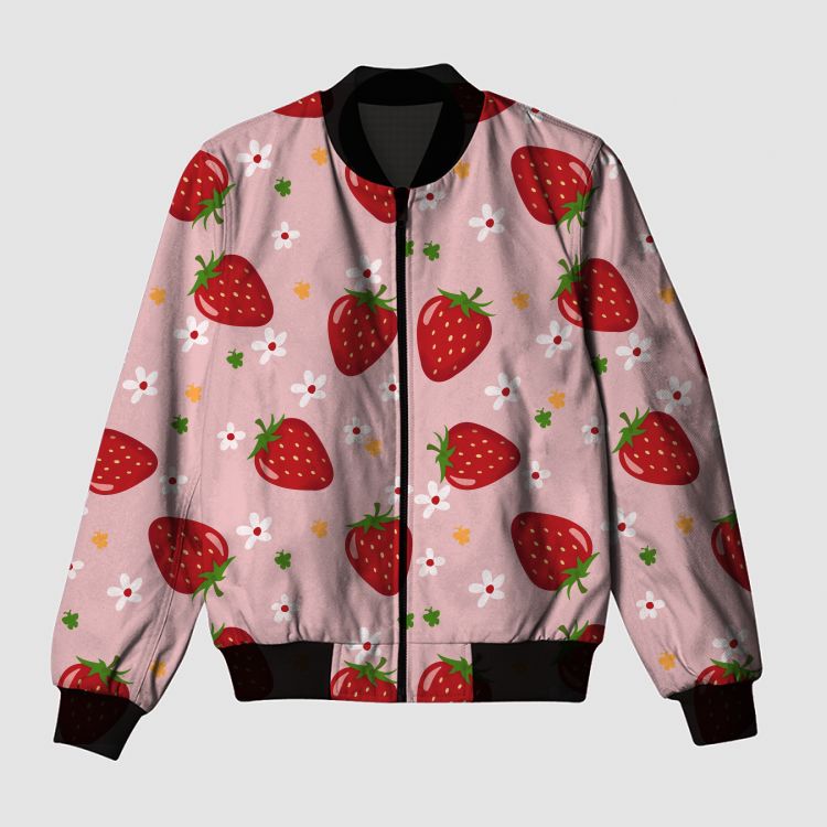 Strawberry splash Bomber Jacket