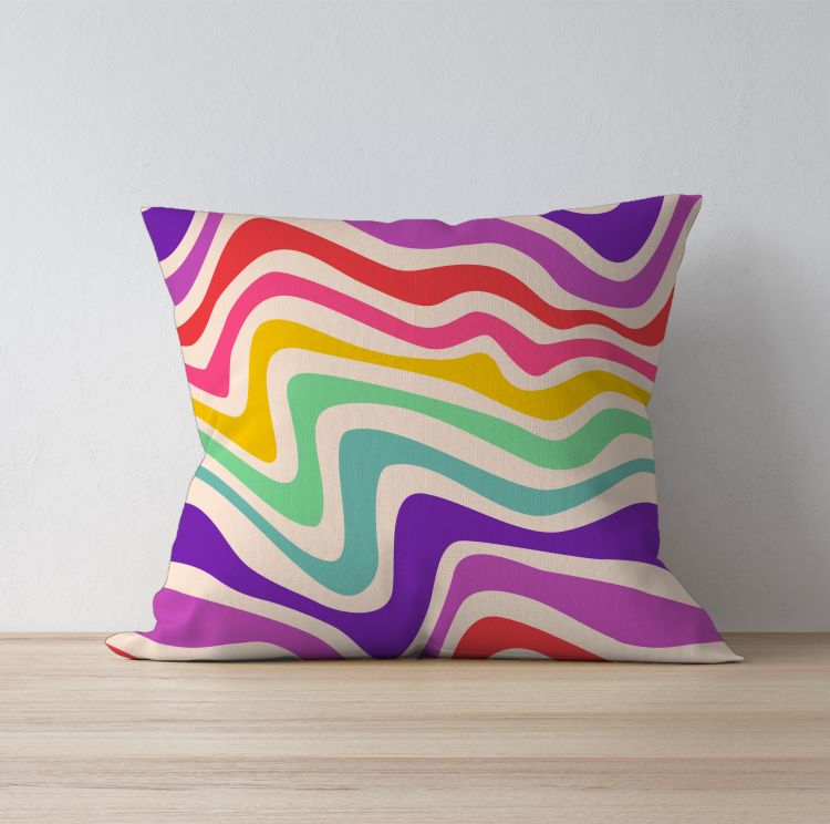 Colorful Stripped leggings Cushion Cover