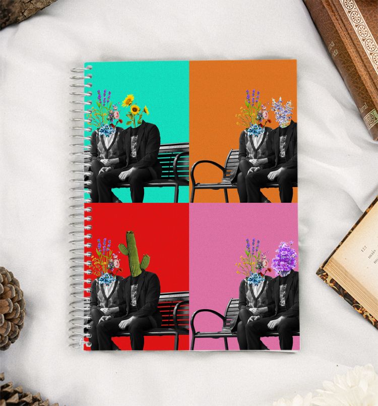 Phases of summer A5 Notebook