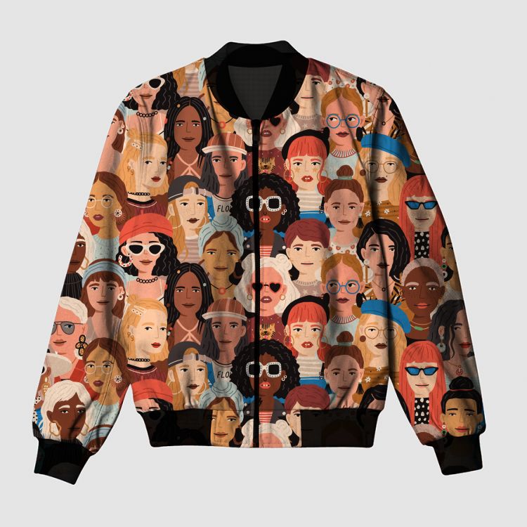 FUTURE IS FEMALE PRINT Bomber Jacket