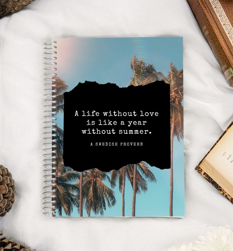 summer quote A5 Notebook