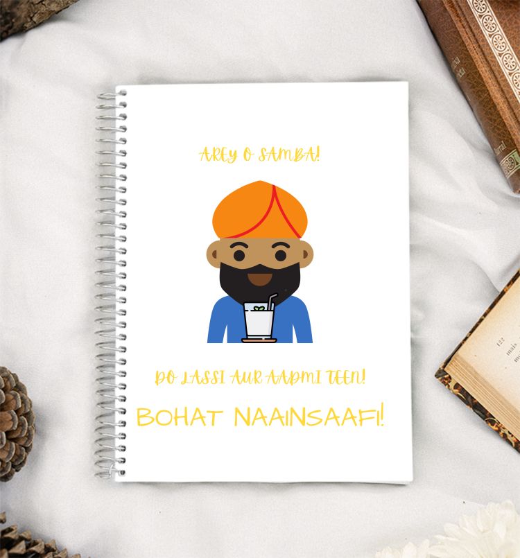 Gabbar ki lassi A5 Notebook