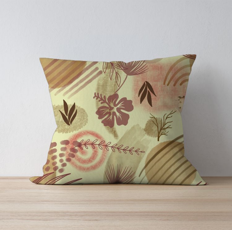 Bohemian style botanicals Cushion Cover