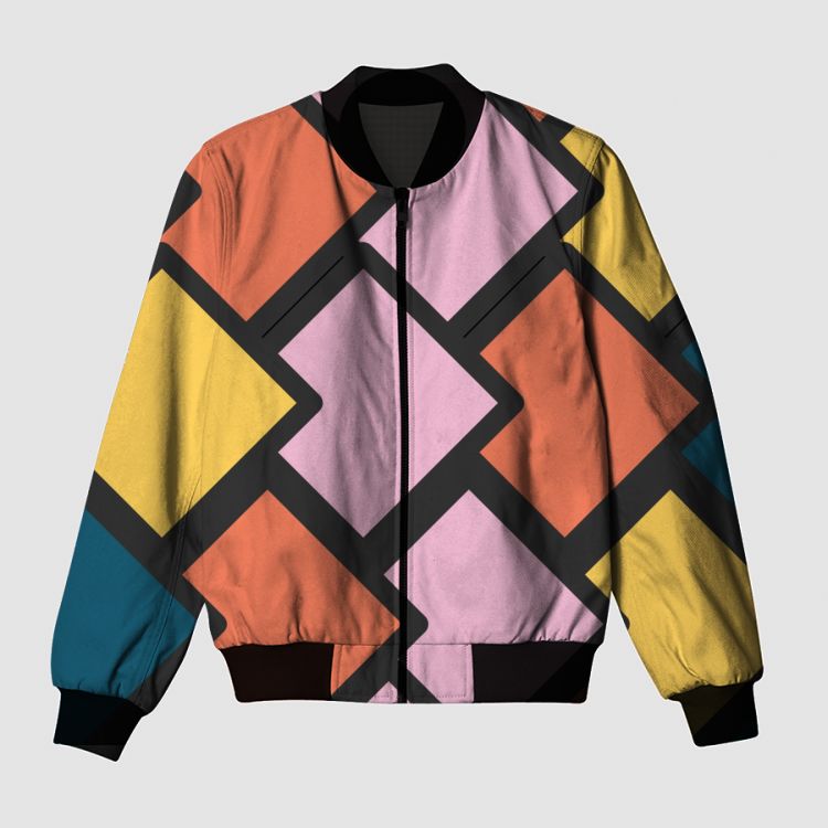 Abstract shapes Bomber Jacket