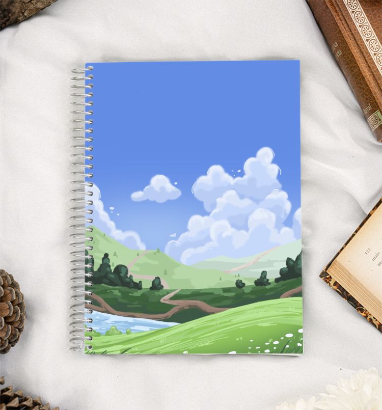 Hills and Clouds A5 Notebook