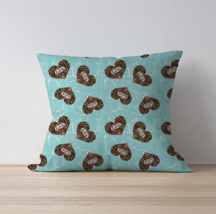 HEART DESIGNS Cushion Cover