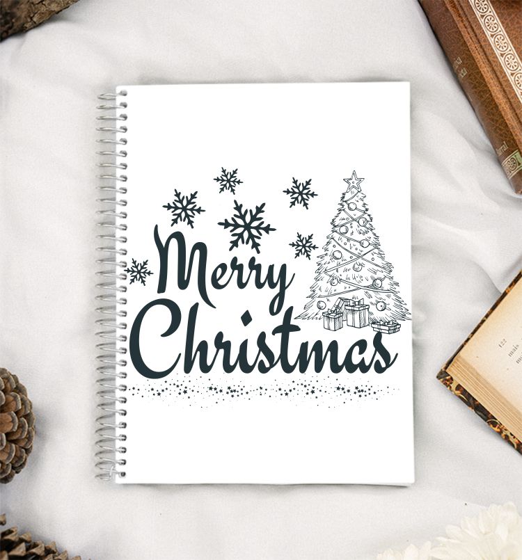 Merry Christmas, Xmas design  A5 Notebook