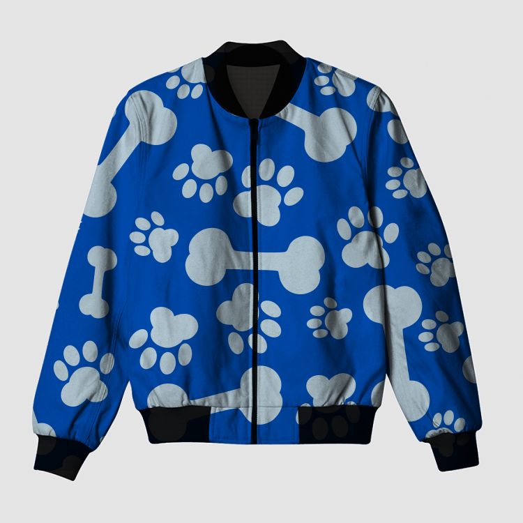 dog pattern Bomber Jacket