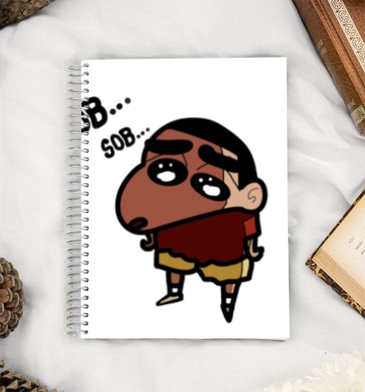 Sad Shinchan A5 Notebook