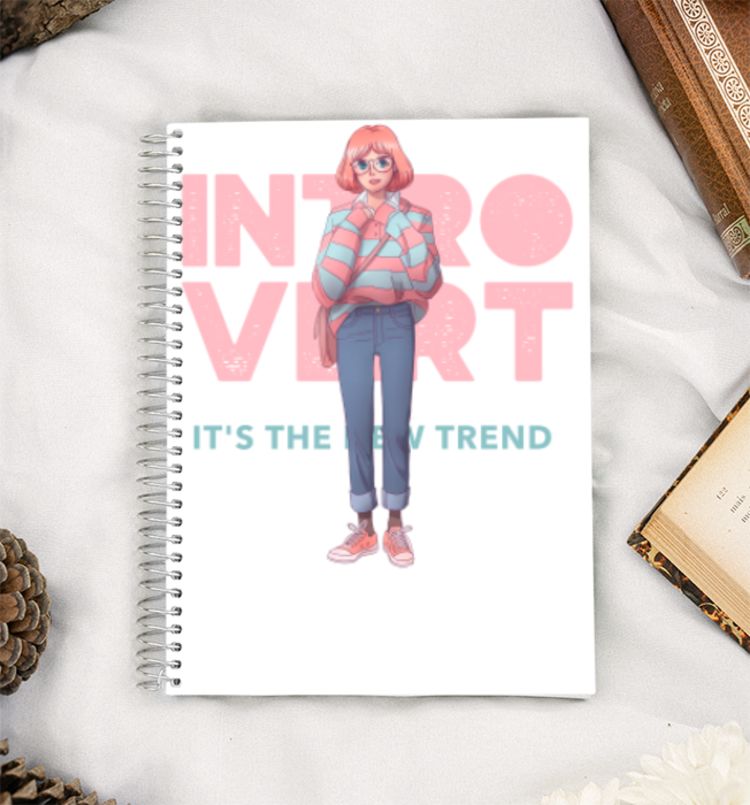 Anime Girl Introvert A5 Notebook