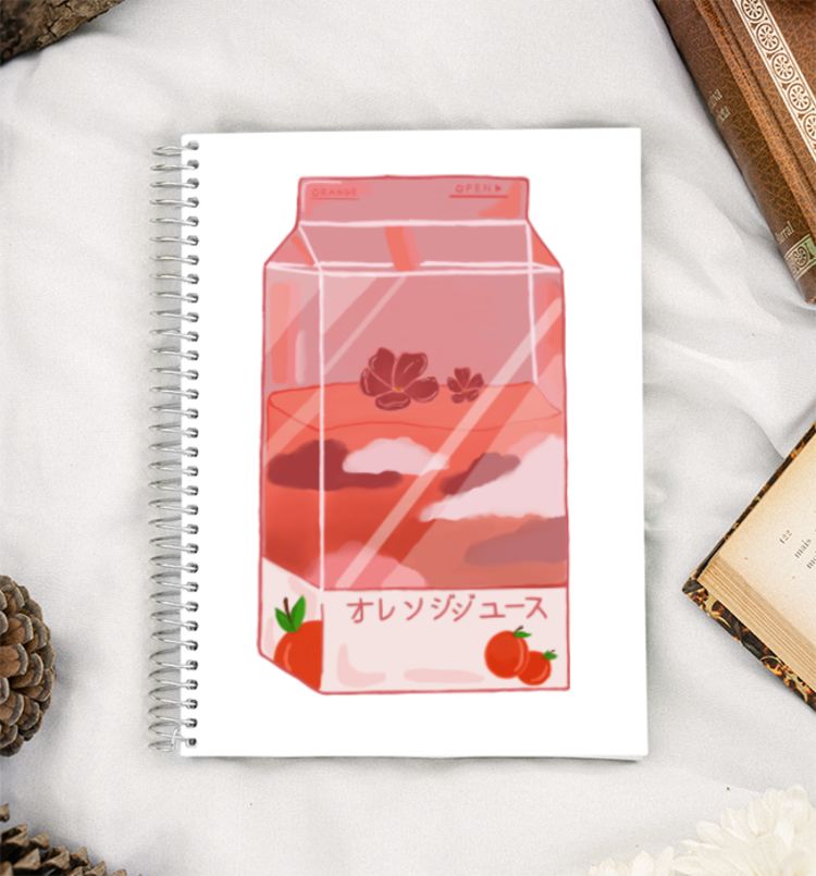 Orange Juice A5 Notebook