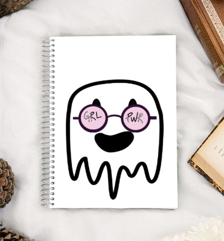 Funky ghost  A5 Notebook