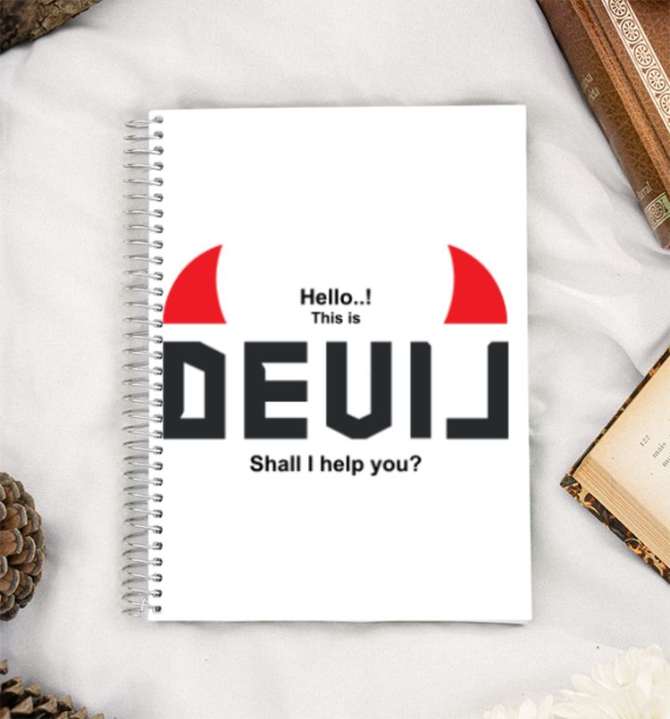 Funny Devil  A5 Notebook