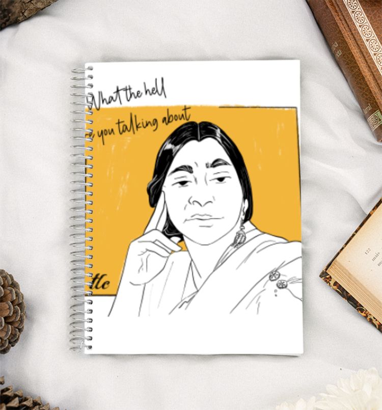 what the hell - Sarojini Naidu A5 Notebook