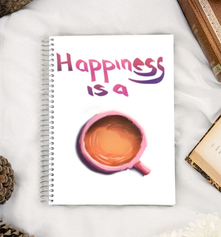 A cup of tea A5 Notebook