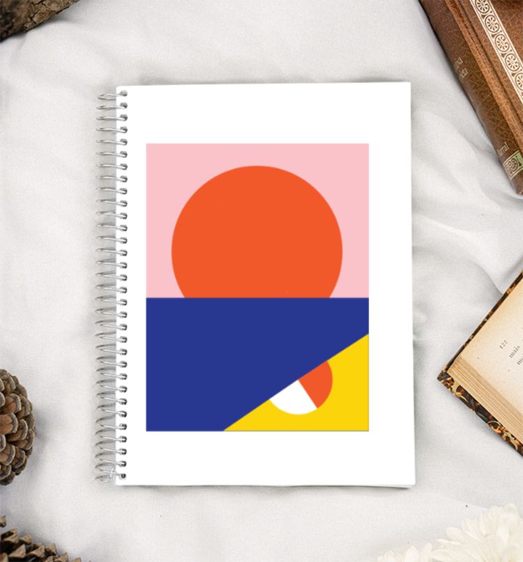 Abstract Bright A5 Notebook