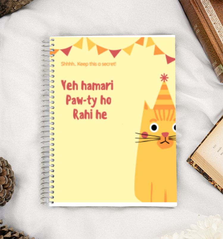 Ya hamari pawri (paw-ty ) ho rahi he A5 Notebook