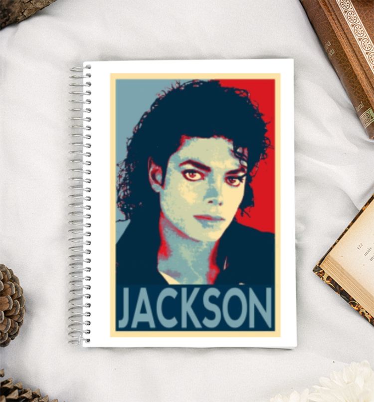 Vintage Poster Series - Michael Jackson A5 Notebook