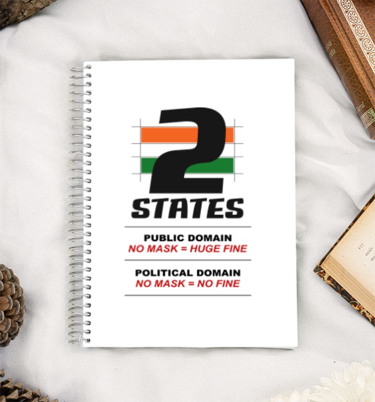 Two States A5 Notebook