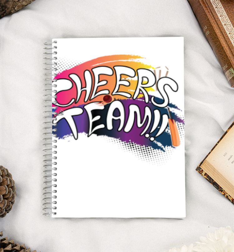 Cheers Team-Cricket A5 Notebook