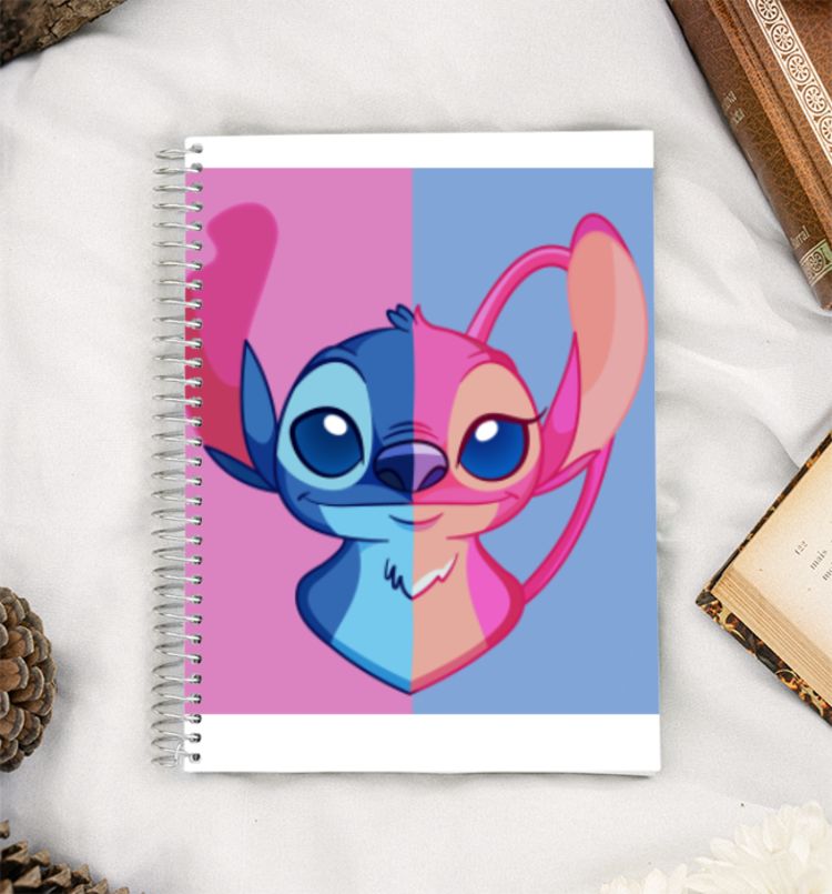 stitch and angel baby A5 Notebook