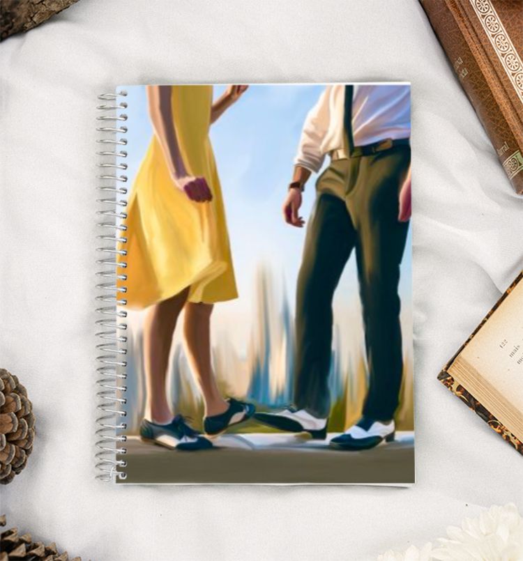 La La land - emma stone, ryan gosling, movie art A5 Notebook