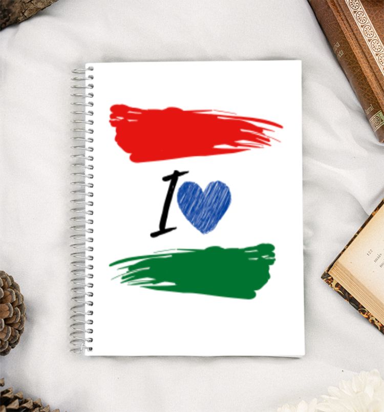 I Love India A5 Notebook