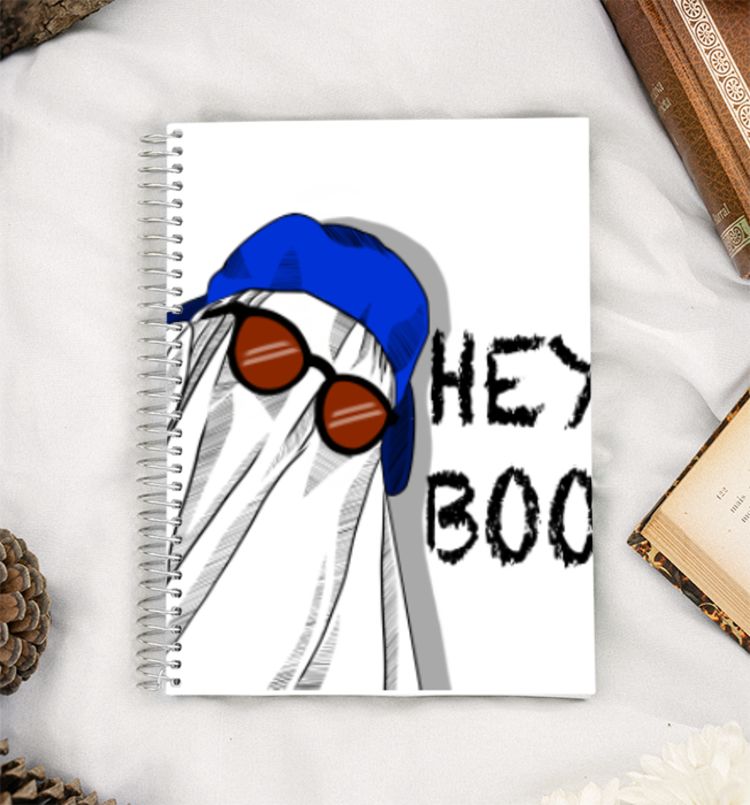 Hey Boo 8- solo A5 Notebook