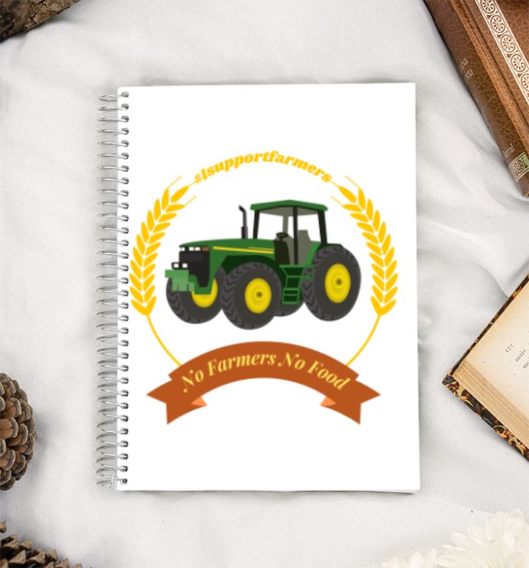 No Farmers No Food  A5 Notebook