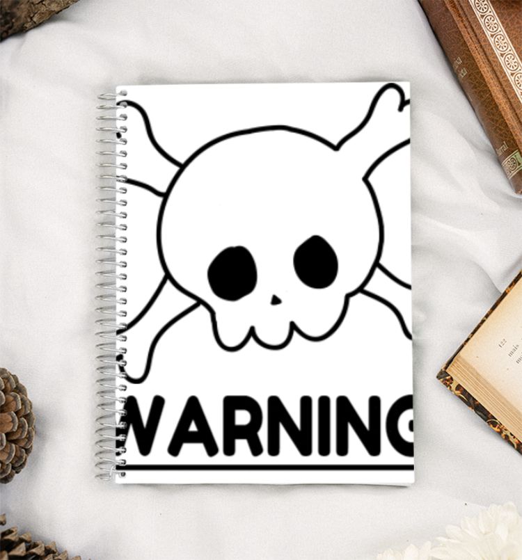 new  in WARNING t-shirts - trendy online clothing  A5 Notebook