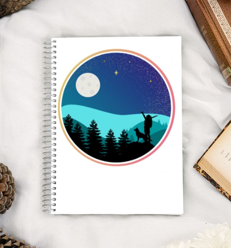 Wanderlust - Hiking With My Dog A5 Notebook
