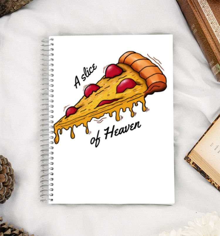 PIZZA IS HEAVEN A5 Notebook