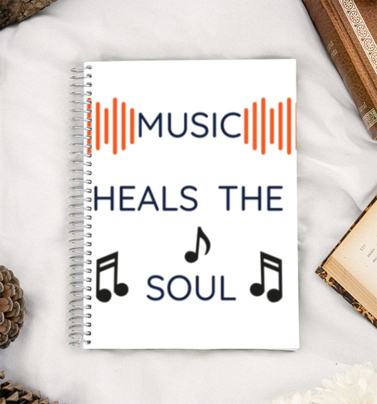 Music Heals The Soul A5 Notebook