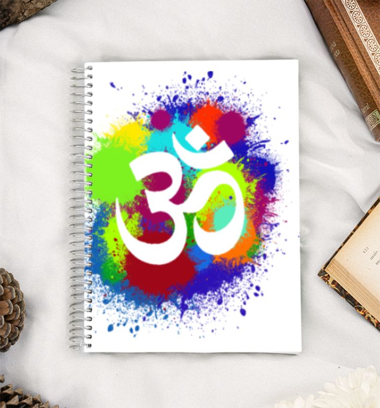 Om-yoga illustration A5 Notebook