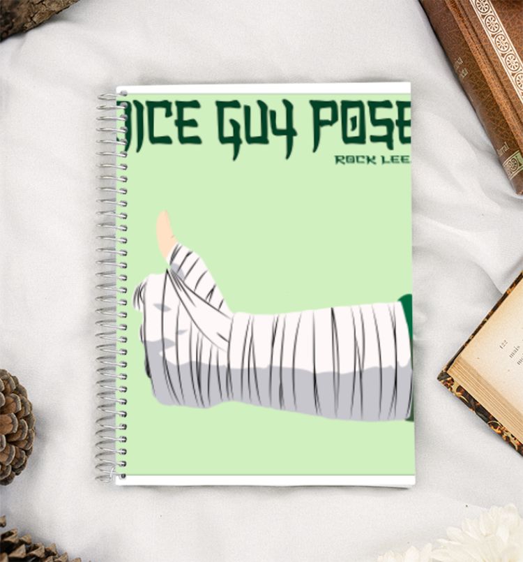 Nice Guy Pose by Rock Lee(Naruto) A5 Notebook