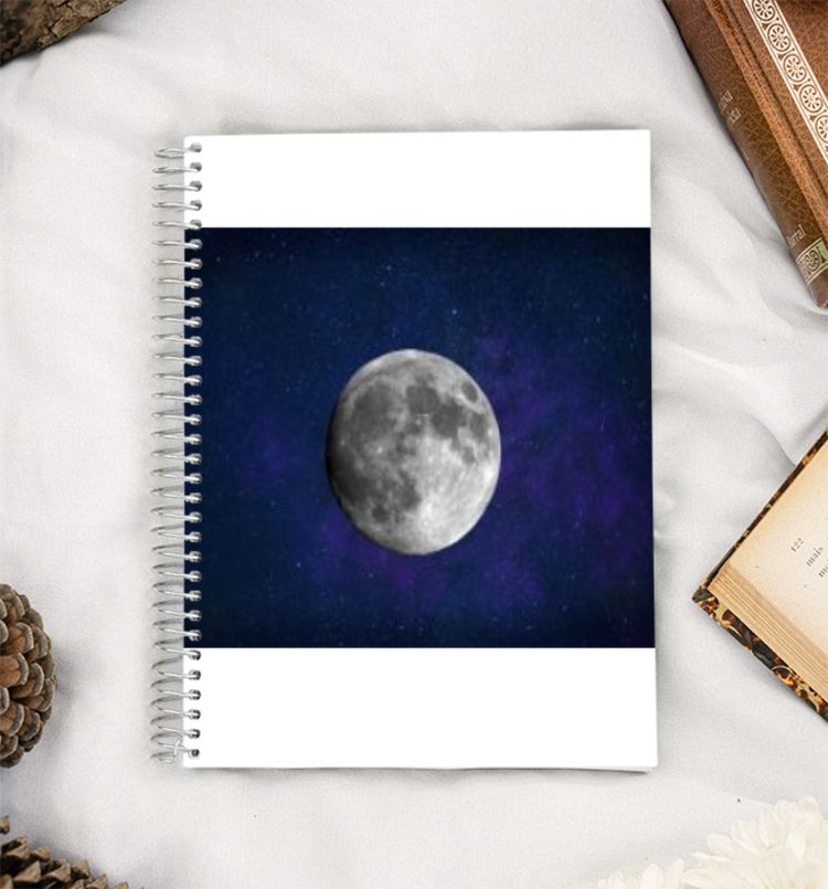 The moon A5 Notebook