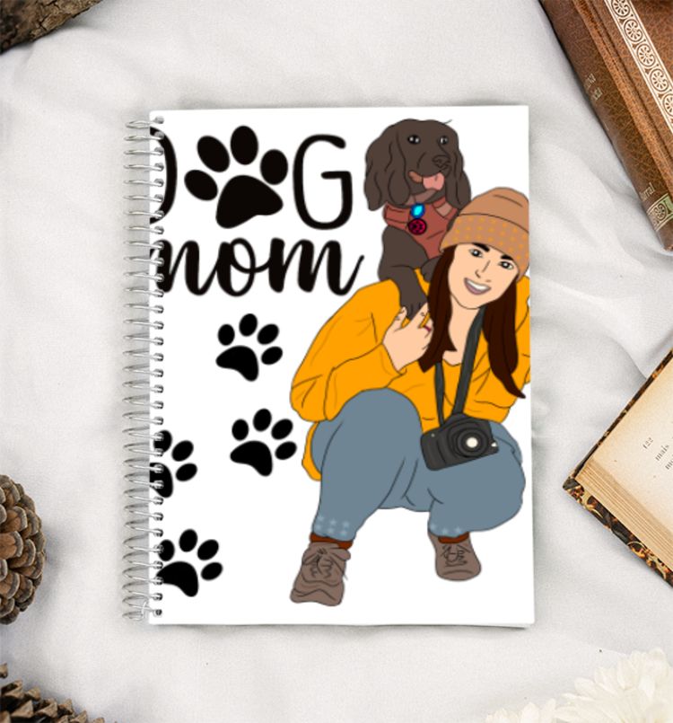 DOG MOM FOREVER A5 Notebook
