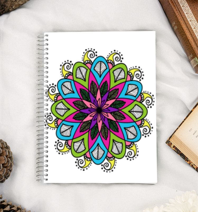 Colour mandala A5 Notebook