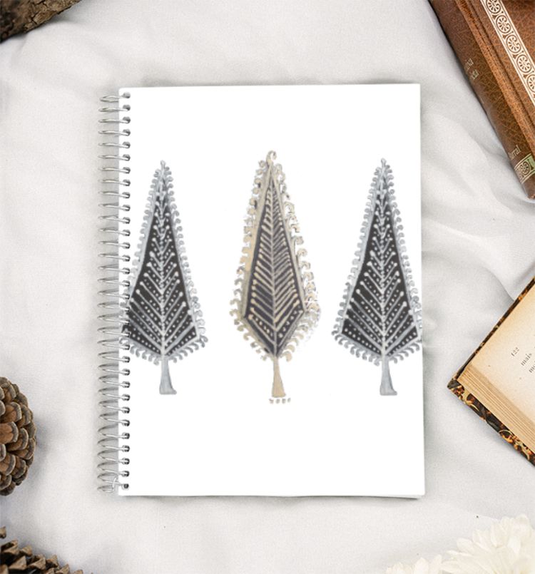 Forest silver A5 Notebook