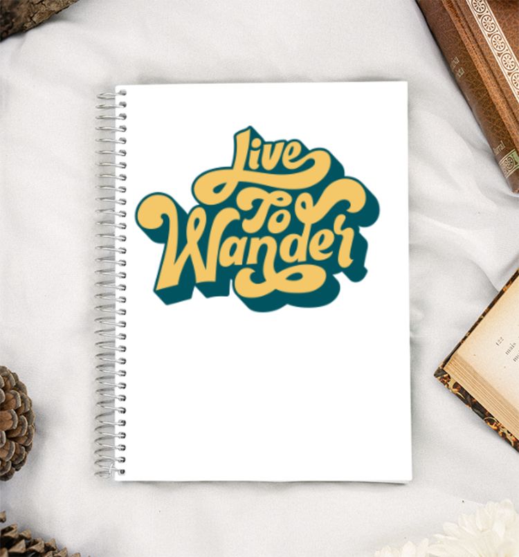 Live to Wander A5 Notebook