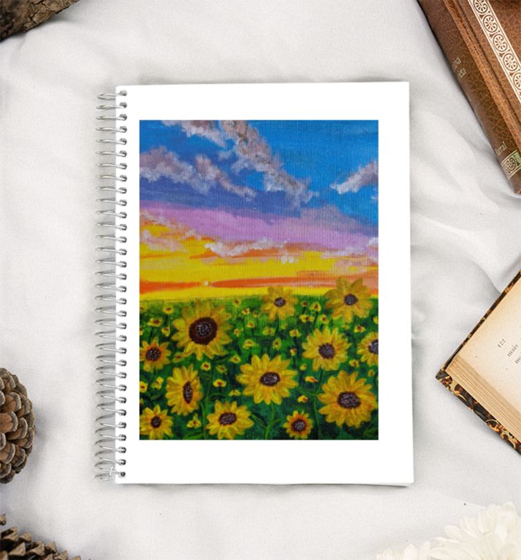 sunflower-sunshine A5 Notebook