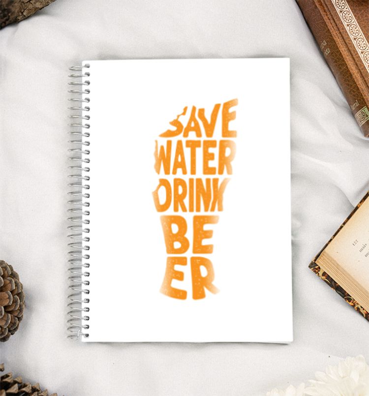 Save water Drink Beer A5 Notebook