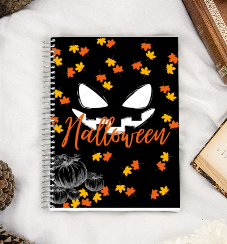 halloween mug A5 Notebook