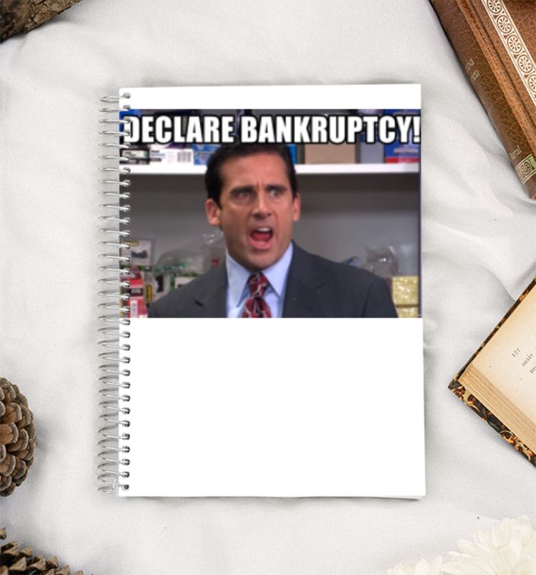 I declare bankruptcy- The office A5 Notebook