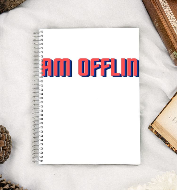 I Am Offline! A5 Notebook